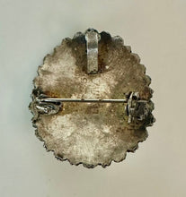 Load image into Gallery viewer, Vintage Israeli Sterling Eilat Stone Pendant Brooch Pin (1.25")
