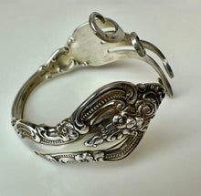 Load image into Gallery viewer, Vintage Handmade Towle Sterling Bent Flatware Fork Cuff Bracelet
