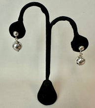 Load image into Gallery viewer, Danecraft Sterling Ball Drop Screw Back Earrings (1")
