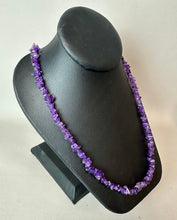 Load image into Gallery viewer, Amethyst Chip Beaded Necklace (34")
