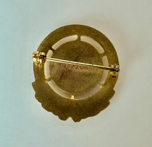 Load image into Gallery viewer, Vintage Hadassah Life Member Gold Filled Zionist Pin (1")
