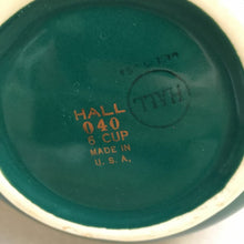 Load image into Gallery viewer, Vintage Hall USA 6 Cup Dark Green &amp; Gold Teapot
