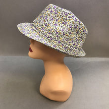 Load image into Gallery viewer, 2 Chic Floral Patterned Fedora Style Hat Size S
