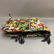 Load image into Gallery viewer, Vera Bradley Poppy Fields Floral Quilted Hanging Travel Makeup Organizer (28x11")
