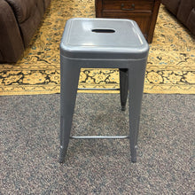 Load image into Gallery viewer, Gray Metal Stool (24x16x16) 4 Available

