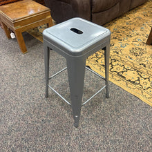 Load image into Gallery viewer, Gray Metal Stool (24x16x16) 4 Available
