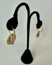 Load image into Gallery viewer, Vintage Liz Claiborne Goldtone Roman Coin Station Necklace &amp; Earrings Set (36")

