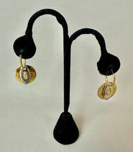 Load image into Gallery viewer, Vintage Liz Claiborne Goldtone Roman Coin Station Necklace &amp; Earrings Set (36")
