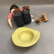 Load image into Gallery viewer, Danbury Mint Porcelain Doll - Steve The Farmer w/ Tractor (10")
