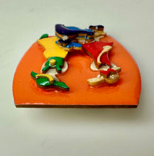 Load image into Gallery viewer, Vintage Designs by Lucinda Women in Hats 3D Resin Brooch Pin (2")
