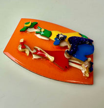 Load image into Gallery viewer, Vintage Designs by Lucinda Women in Hats 3D Resin Brooch Pin (2")
