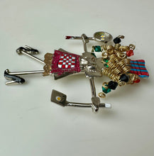Load image into Gallery viewer, Vintage Carette by Ganz Mixed Media Dangle Legs Cooking Girl Brooch Pin (3")
