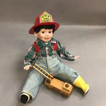 Load image into Gallery viewer, 1992 The Danbury Mint’s David the Fireman By Elke Hutchens (11")
