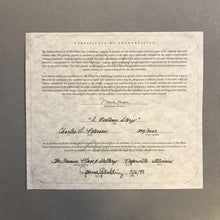 Load image into Gallery viewer, Charles Peterson Signed &amp; Framed Print, "Bedtime Story", Rocking Chair in House w/ Figures From the Past Reading (37x31.5)
