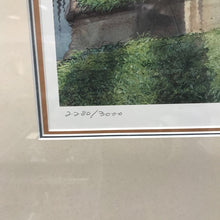 Load image into Gallery viewer, Charles Peterson Signed &amp; Framed Print, "The Daily News", Figures From the Past, Newspaper Delivery Boy On Bike (31.5x35)
