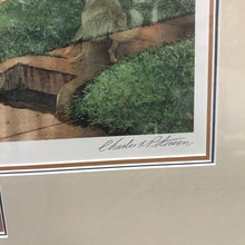 Load image into Gallery viewer, Charles Peterson Signed &amp; Framed Print, "The Daily News", Figures From the Past, Newspaper Delivery Boy On Bike (31.5x35)
