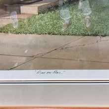 Load image into Gallery viewer, Charles Peterson Signed &amp; Framed Print, "One on One", Basketball Match w/ Figures From the Past (30x35.5)
