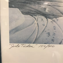 Load image into Gallery viewer, Charles Peterson Signed &amp; Framed Print, "Jule Tiden" (Yuletide), Horse w/ Sleigh, Ship (30x35)
