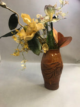 Load image into Gallery viewer, Brown Pottery Vase with Flowers (22")
