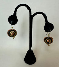 Load image into Gallery viewer, Creative Copper Mixed Metals Drop Earrings (1.75")
