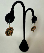 Load image into Gallery viewer, Creative Copper Mixed Metals Drop Earrings (1.75")
