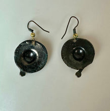 Load image into Gallery viewer, Creative Copper Mixed Metals Drop Earrings (1.75")
