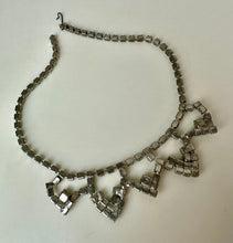 Load image into Gallery viewer, Vintage Clear Prong Set Rhinestone Choker Necklace (14.5")
