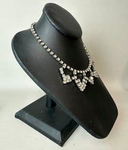 Load image into Gallery viewer, Vintage Clear Prong Set Rhinestone Choker Necklace (14.5")
