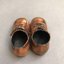 Load image into Gallery viewer, Vintage Bronzed Copper Baby Shoes (5")
