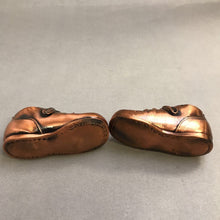 Load image into Gallery viewer, Vintage Bronzed Copper Baby Shoes (5")
