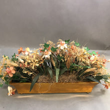 Load image into Gallery viewer, Gold Tone Planter W/ Faux Foliage (18x13)
