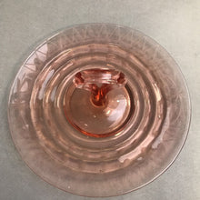 Load image into Gallery viewer, Vintage Pink Depression Glass Serving Platter with Handle (10")
