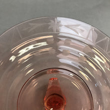 Load image into Gallery viewer, Vintage Pink Depression Glass Serving Platter with Handle (10")
