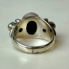 Load image into Gallery viewer, Sterling Turquoise Red Coral Ring sz 5
