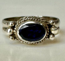 Load image into Gallery viewer, Sterling Iolite Ring sz 7
