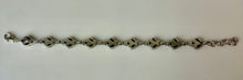 Load image into Gallery viewer, Sterling Garnet Link Bracelet (8.5")
