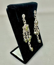 Load image into Gallery viewer, Sterling Peridot Chandelier Earrings (2.5")
