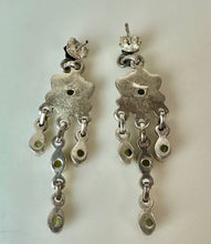Load image into Gallery viewer, Sterling Peridot Chandelier Earrings (2.5")
