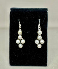 Load image into Gallery viewer, Sterling Freshwater Pearl Drop Earrings (1.75")
