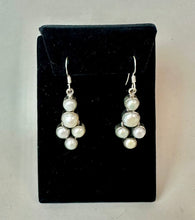 Load image into Gallery viewer, Sterling Freshwater Pearl Drop Earrings (1.75")
