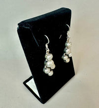 Load image into Gallery viewer, Sterling Freshwater Pearl Drop Earrings (1.75")
