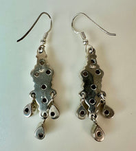 Load image into Gallery viewer, Sterling Amethyst Drop Earrings (2.25")
