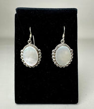 Load image into Gallery viewer, Sterling Mother of Pearl Earrings (1.5")
