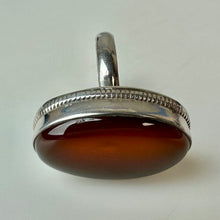 Load image into Gallery viewer, Sterling Oval Carnelian Ring sz 7
