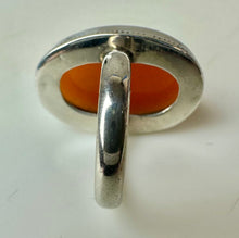 Load image into Gallery viewer, Sterling Oval Carnelian Ring sz 7
