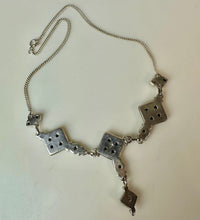Load image into Gallery viewer, Sterling Aquamarine Amethyst Y-Necklace (17")
