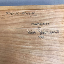 Load image into Gallery viewer, Handcrafted Wood Treasure Box Signed (3x11x7)
