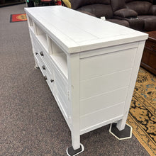 Load image into Gallery viewer, White TV Stand (32x60x19) AS IS
