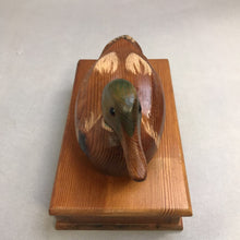 Load image into Gallery viewer, Hand Carved Wooden Duck Decoy Lidded Box (8x10x6)
