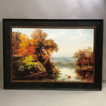 Load image into Gallery viewer, Framed Gignoux Canvas Print, "Indian Summer" (26x36)
